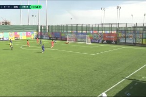 打花了！U15国足4-0南非！10号小将射门被扑，8号补射！